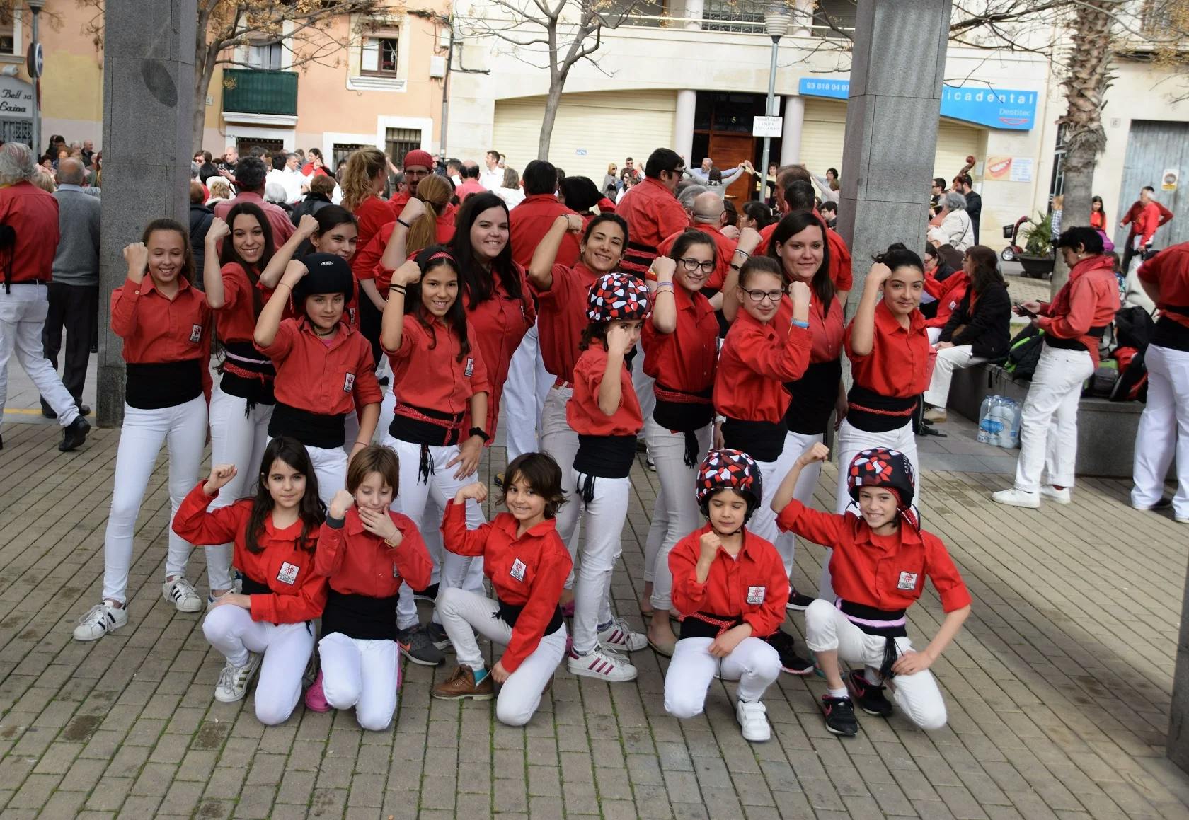 Castells femenins a la Diada Carme Alomà a Vilafranca