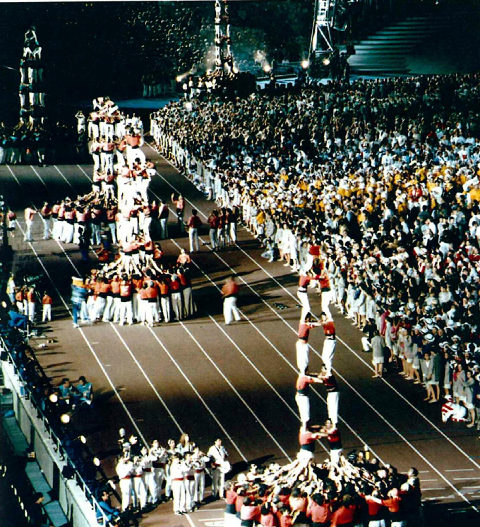 Els Castellers de Barcelona als Jocs Olímpics Barcelona&#8217;92