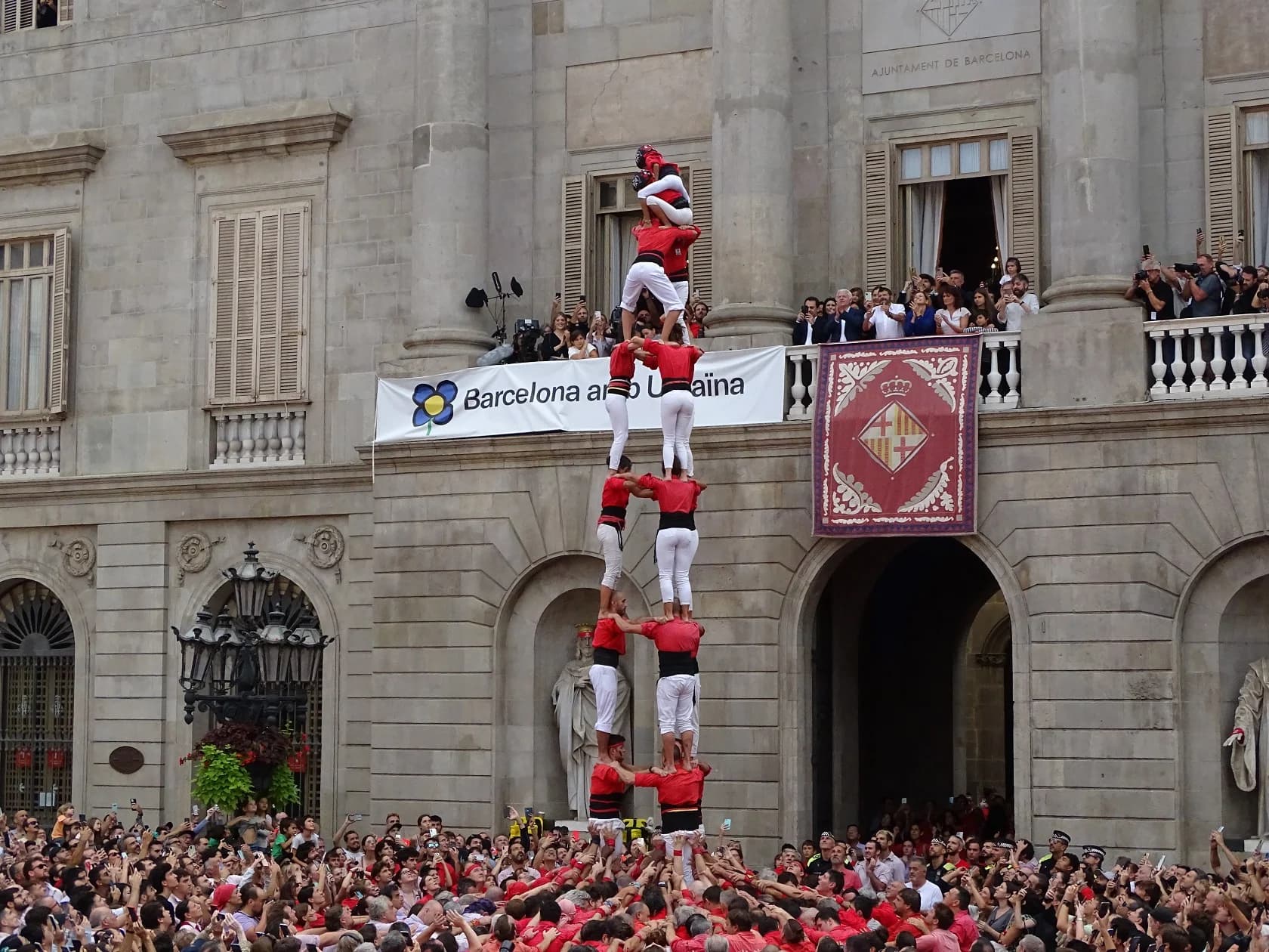 3 de 8 descarregat pels Castellers de Barcelona a la Mercè Històrica
